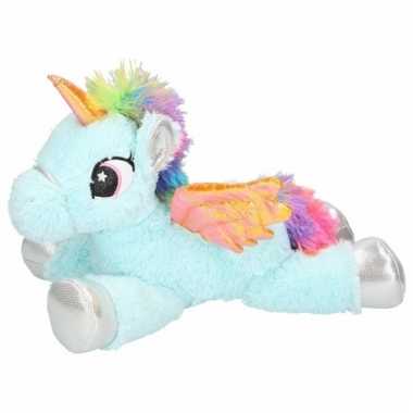 Baby blauwe eenhoorn knuffel kleuren