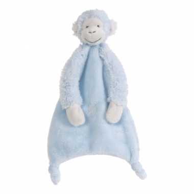 Baby  Blauwe Mickey tuttel aapje knuffel