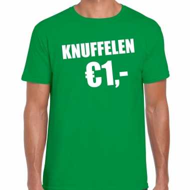 Baby fun t shirt knuffelen euro groen heren