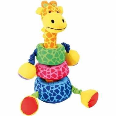 Baby  Gekleurde insteek giraffe knuffel