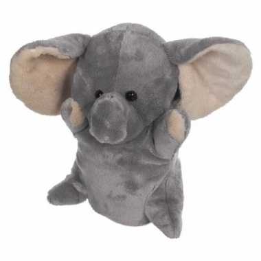 Baby knuffel handpop olifant