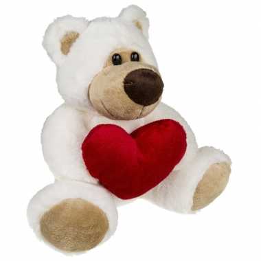 Baby pluche knuffelbeertje hart