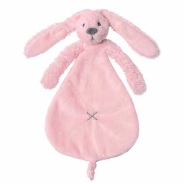 Baby  Roze tutteldoekje konijn knuffel