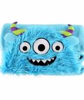 Baby dierenthema fleece omslagdoek monster knuffel