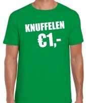 Baby fun t-shirt knuffelen euro groen heren