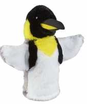 Baby gekleurde pluche pinguin handpop cm knuffel