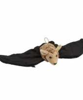 Baby hangende vleermuis zwart bruin knuffels kopen