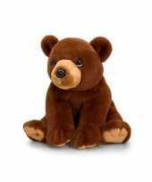 Baby keel toys pluche knuffelbeer bruine grizzly beer