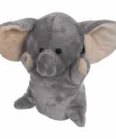 Baby knuffel handpop olifant