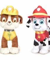 Baby paw patrol knuffels set karakters rubble marshall 10247278