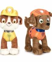 Baby paw patrol knuffels set karakters rubble zuma 10247509