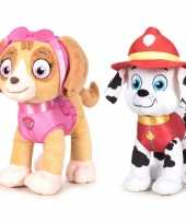 Baby paw patrol knuffels set karakters skye marshall