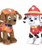 Baby paw patrol knuffels set karakters zuma marshall