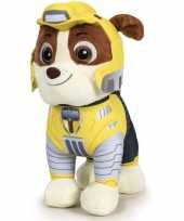 Baby pluche paw patrol rubble mighty pups knuffel speelgoed