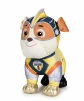 Baby pluche paw patrol rubble mighty pups super paws knuffel 10207196
