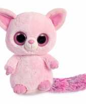 Baby speelgoed roze vos knuffel