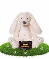 Baby verjaardag knuffel konijn gratis verjaardagskaart 10118374
