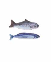 Baby x stuks kattenspeelgoed vissen kattenkruid catnip zalm makreel knuffel