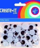 Baby zwarte wiebeloogjes rond stuks knuffel